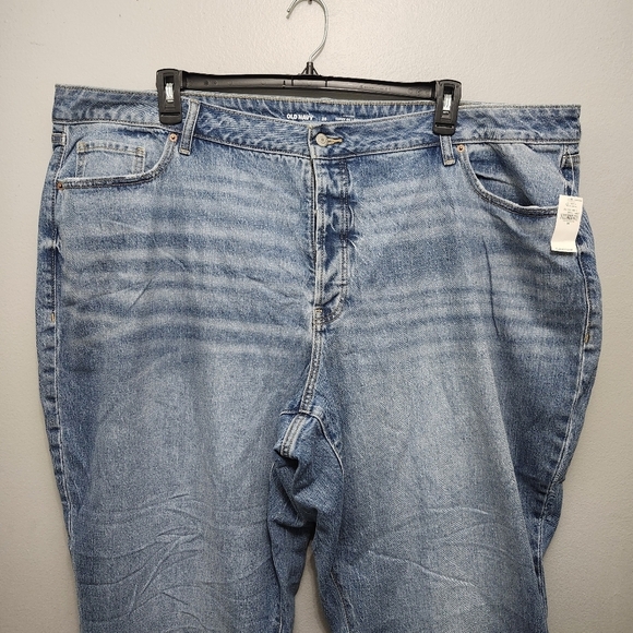 Old navy women's high rise jeans size 26 blue new with tags button fly - Picture 2 of 8